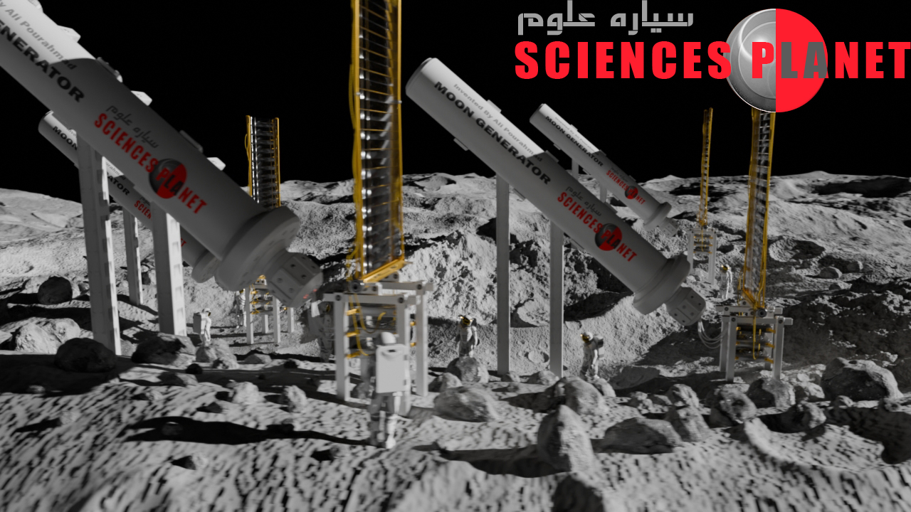 اختراعات جدید ایرانی/اختراعات جدید در ایران/اختراعات ثبت شده در ایران/تولید برق بر روی کره ماه/راه حل اقامت انسان بر روی کره ماه/ذخیره بلند مدت انرژی الکتریسیته در نیروگاه تولید برق بر روی کره ماه/علی پوراحمد